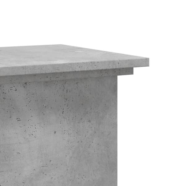 Kasviteline betoninharmaa 33x33x100 cm tekninen puu