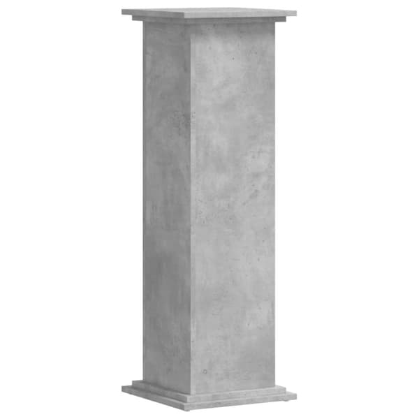 Kasviteline betoninharmaa 33x33x100 cm tekninen puu