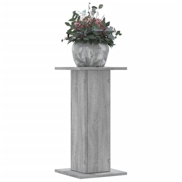Kasvitelineet 2 kpl harmaa Sonoma 30x30x60 cm tekninen puu