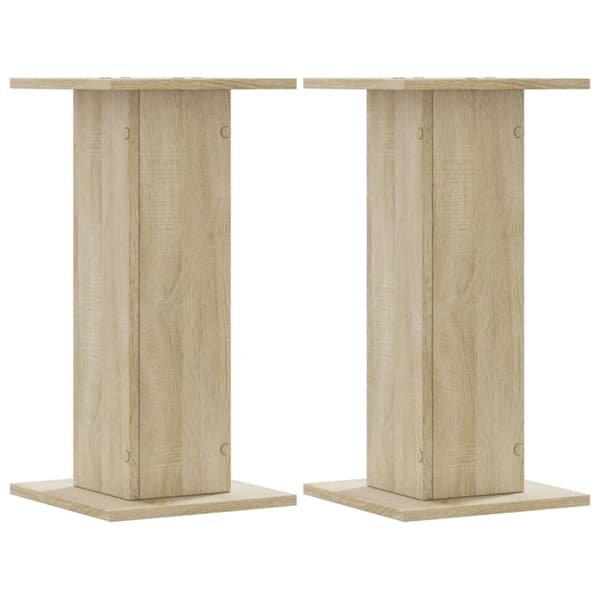 plantestativer 2 stk. 30x30x60 cm konstrueret træ sonoma-eg