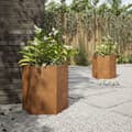 Pikkukuva 4 / 10: Puutarhakukkalaatikot 2 kpl kuusikulma 46x40x45 cm Corten teräs