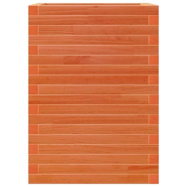 plantekasse 50x50x68,5 cm massivt fyrretræ gyldenbrun