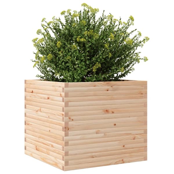 plantekasse 80x80x68,5 cm massivt fyrretræ
