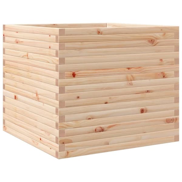 plantekasse 80x80x68,5 cm massivt fyrretræ