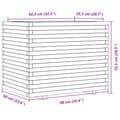 Pikkukuva 10 / 10: Puutarhakukkalaatikko vahanruskea 90x60x72,5 cm täysi mänty