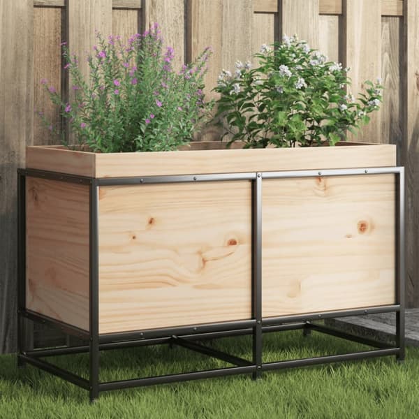 plantekasse 80x40x50 cm massivt fyrretræ