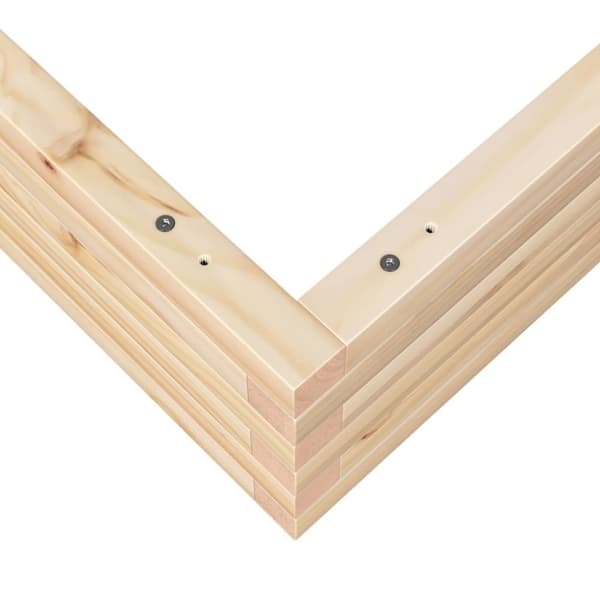 Odlingslåda 90x90x23 cm massiv furu