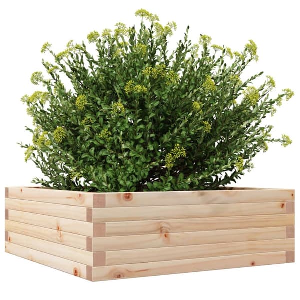 plantekasse 70x70x23 cm massivt fyrretræ