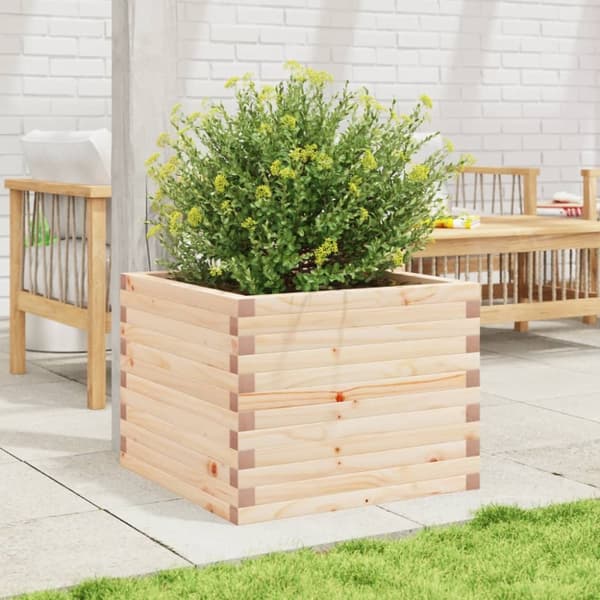plantekasse 60x60x45,5 cm massivt fyrretræ