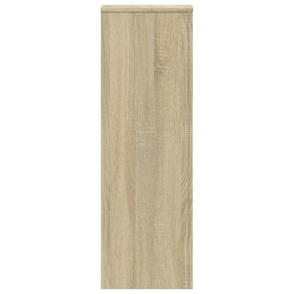 plantestativer 2 stk. 33x33x100 cm konstrueret træ sonoma-eg