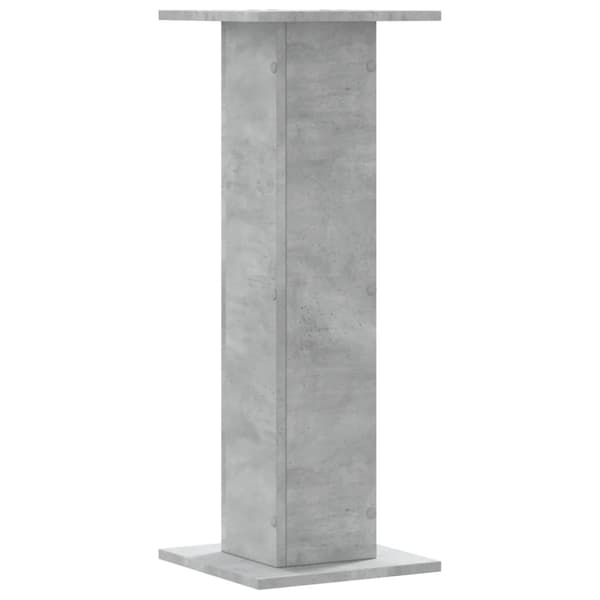 plantestativer 2 stk. 30x30x80 cm konstrueret træ betongrå