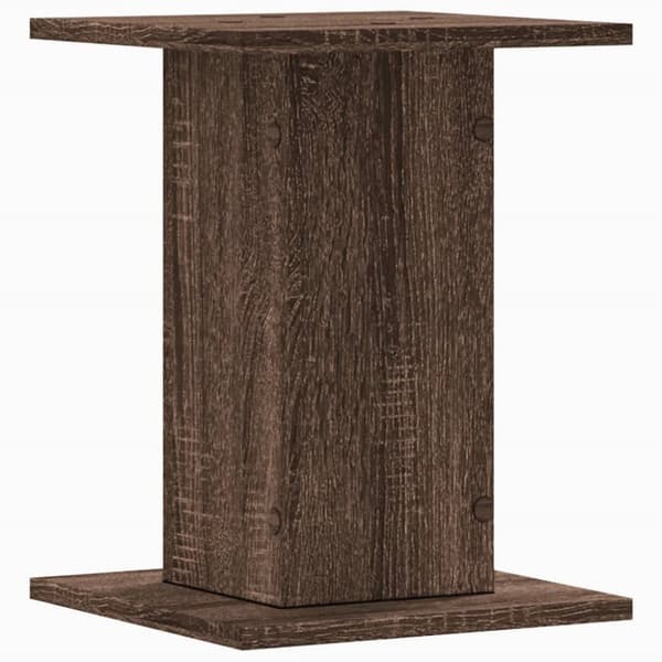 plantestativer 2 stk. 30x30x40 cm konstrueret træ brunt eg