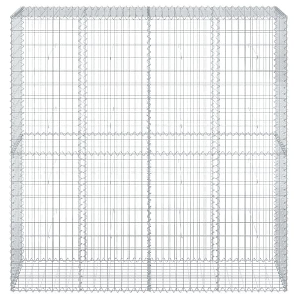 Kivikori katolla 200x50x200 cm galvanoitu rauta