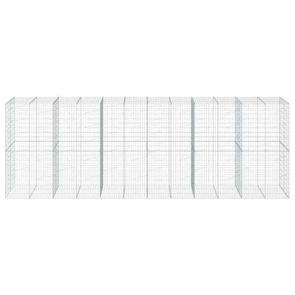 Kivikori katolla 600x100x200 cm galvanoitu rauta