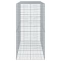 Miniatyrbillede 4 af 7: gabionkurv med cover 250x100x200cm galvaniseret jern