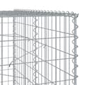 Miniatyrbillede 6 af 7: gabionkurv med cover 250x100x200cm galvaniseret jern