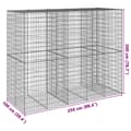 Miniatyrbillede 7 af 7: gabionkurv med cover 250x100x200cm galvaniseret jern