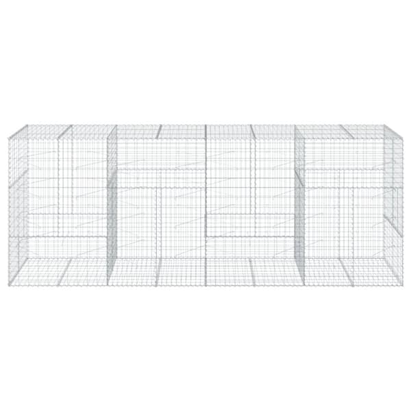 Kivikori katolla 400x100x150 cm galvanoitu rauta