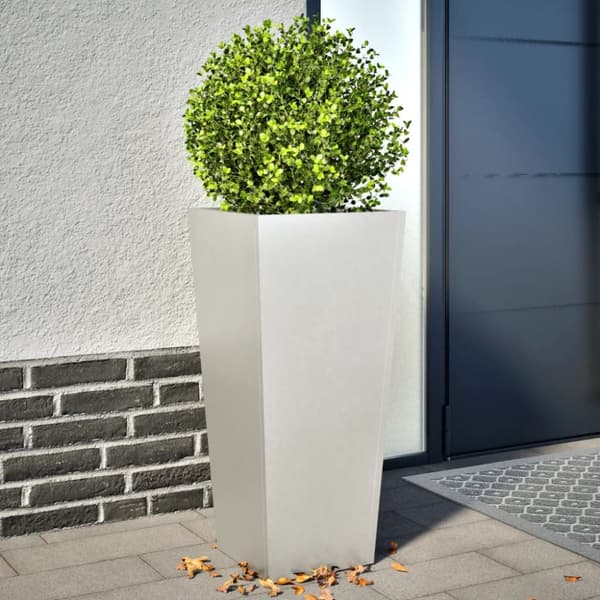 plantekrukker 2 stk. 35x35x75 cm rustfrit stål