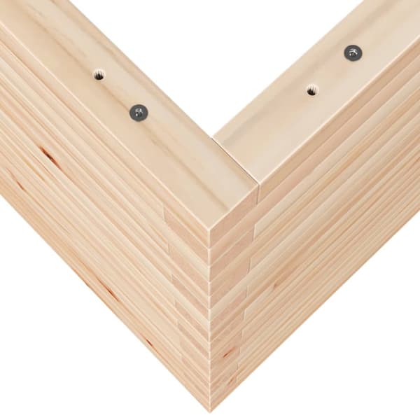 Odlingslåda 90x60x68,5 cm massivt furuträ