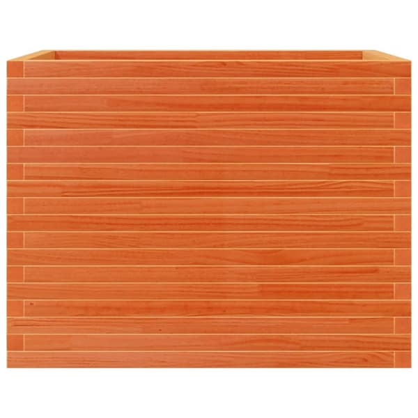 plantekasse 90x60x68,5 cm massivt fyrretræ gyldenbrun