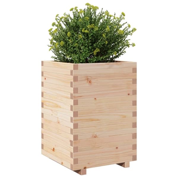 plantekasse 50x50x72,5 cm massivt fyrretræ