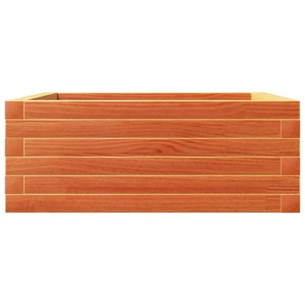 plantekasse 60x60x23 cm massivt fyrretræ gyldenbrun