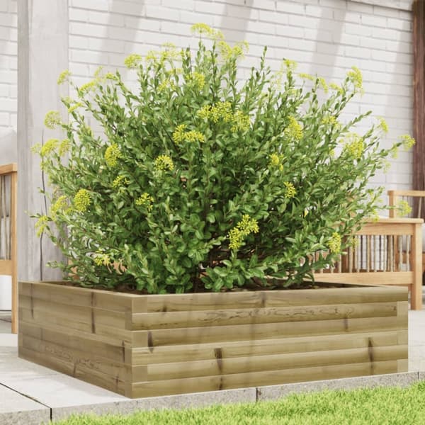 plantekasse 80x80x23 cm imprægneret fyrretræ