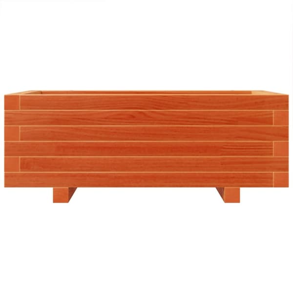 plantekasse 70x40x26,5 cm massivt fyrretræ gyldenbrun