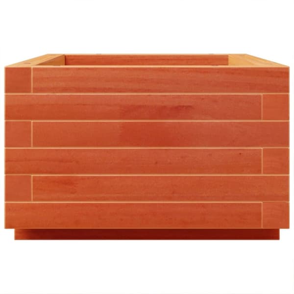 plantekasse 70x40x26,5 cm massivt fyrretræ gyldenbrun