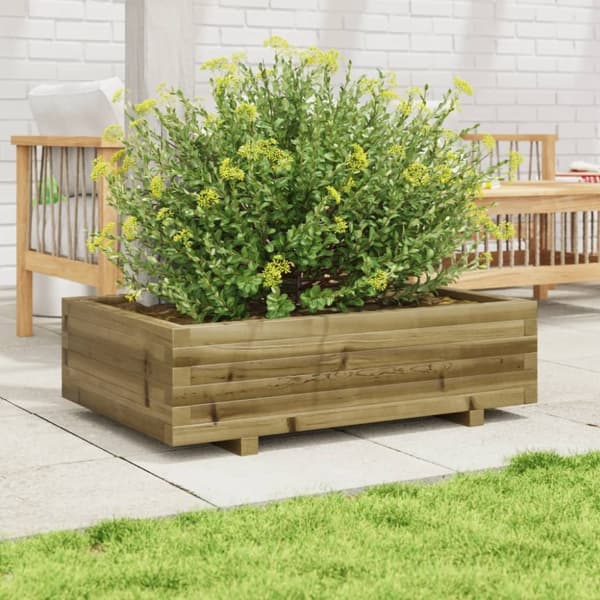 plantekasse 90x60x26,5 cm imprægneret fyrretræ