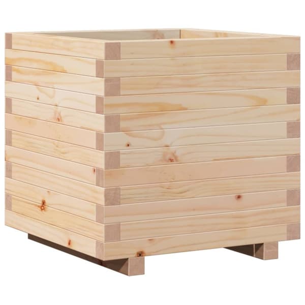 plantekasse 50x50x49,5 cm massivt fyrretræ