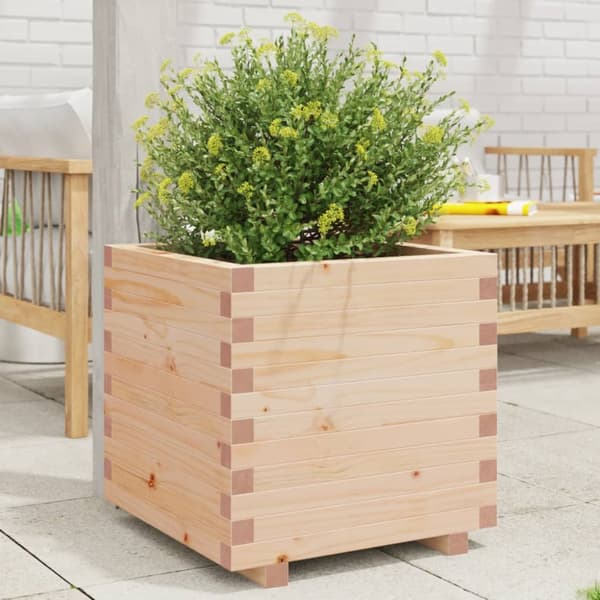 plantekasse 50x50x49,5 cm massivt fyrretræ