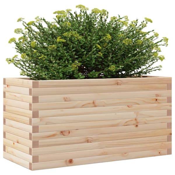 plantekasse 90x40x46 cm massivt fyrretræ