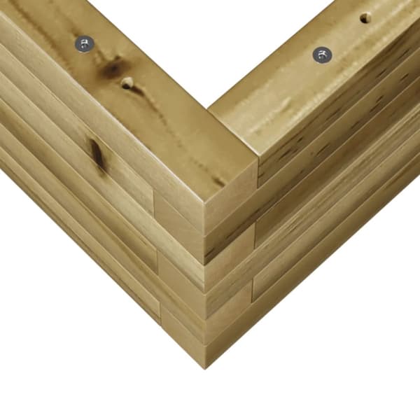 plantekasse 110x60x23 cm imprægneret fyrretræ