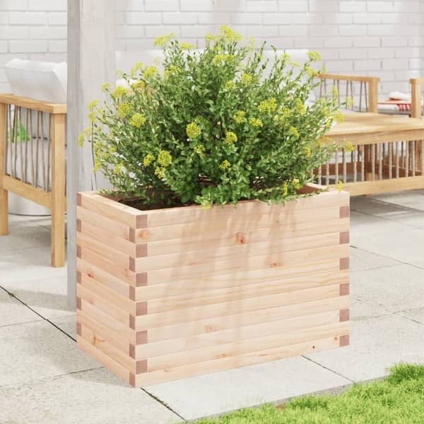 plantekasse 70x40x45,5 cm massivt fyrretræ