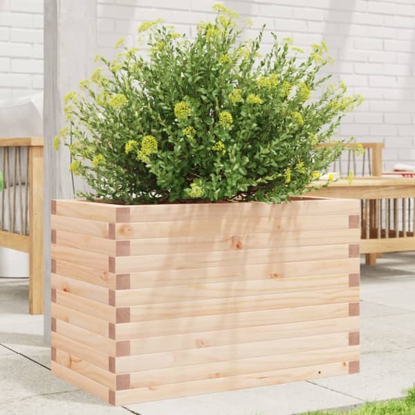 plantekasse 70x40x45,5 cm massivt fyrretræ