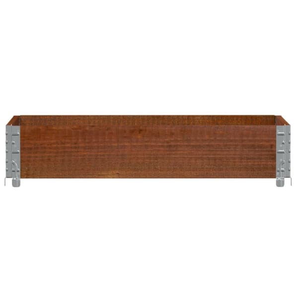 plantekasse 100x50 cm massivt fyrretræ brun
