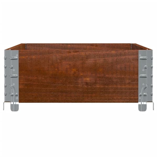 plantekasse 100x50 cm massivt fyrretræ brun