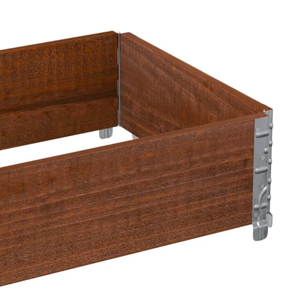 plantekasse 100x50 cm massivt fyrretræ brun