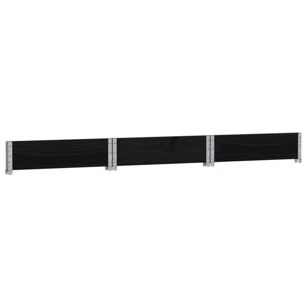højbed 160x160 cm massivt fyrretræ sekskantet sort