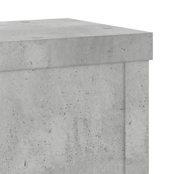 Växtställ 2 st betonggrå 10x10x18 cm konstruerat trä