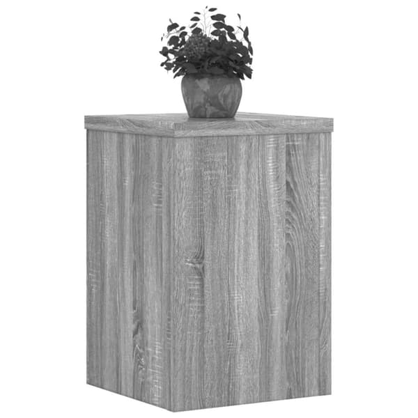 plantestativer 2 stk. 25x25x35 cm konstrueret træ grå sonoma-eg