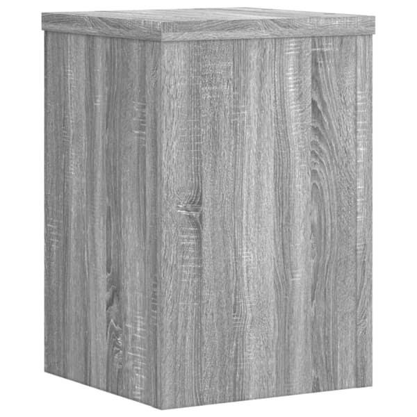 plantestativer 2 stk. 25x25x35 cm konstrueret træ grå sonoma-eg