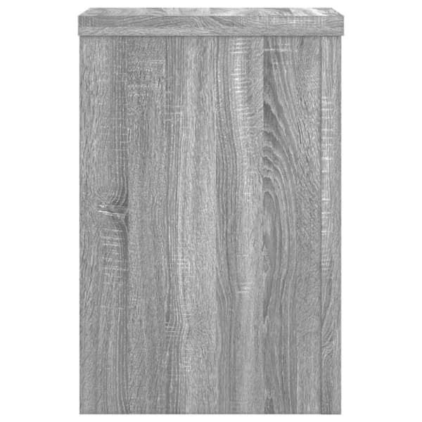 plantestativer 2 stk. 25x25x35 cm konstrueret træ grå sonoma-eg