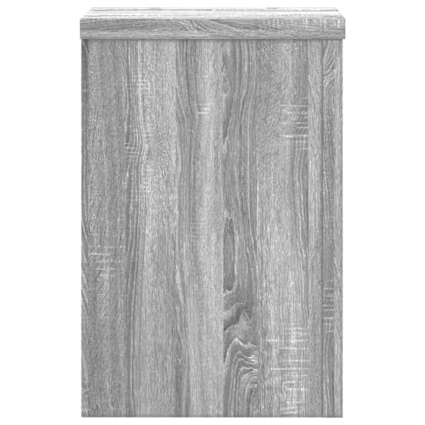 plantestativer 2 stk. 25x25x35 cm konstrueret træ grå sonoma-eg