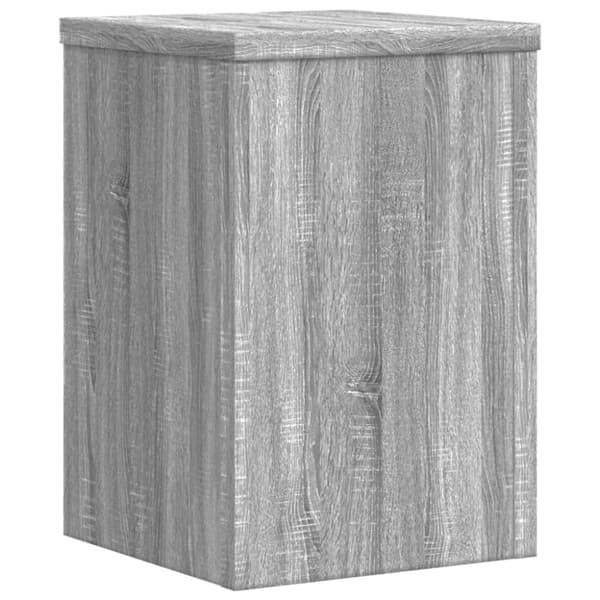 plantestativer 2 stk. 25x25x35 cm konstrueret træ grå sonoma-eg