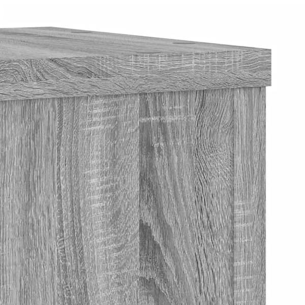 plantestativer 2 stk. 25x25x35 cm konstrueret træ grå sonoma-eg