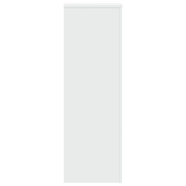 Växtställ vit 33x33x100 cm konstruerat trä
