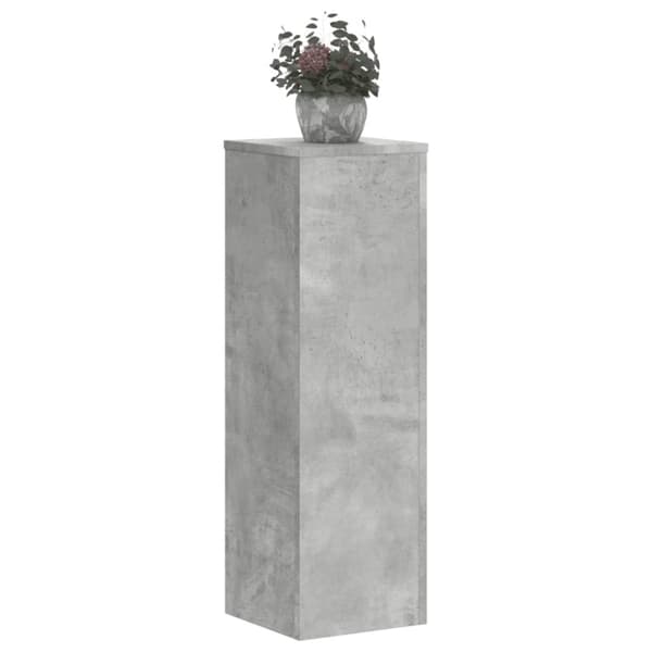plantestativer 2 stk. 25x25x80 cm konstrueret træ betongrå